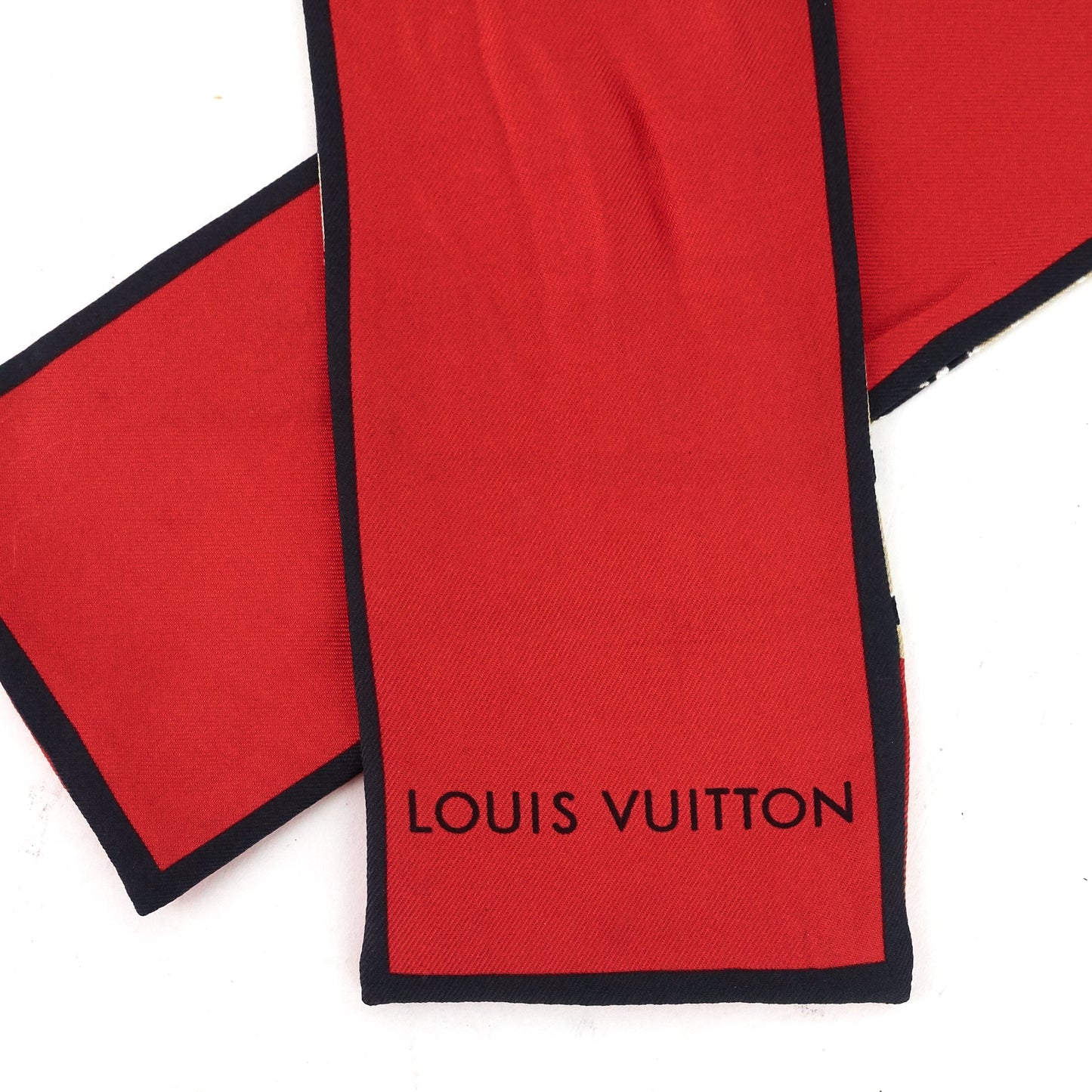 Louis Vuitto Trunks Bandeau Silk Twilly Scarf
