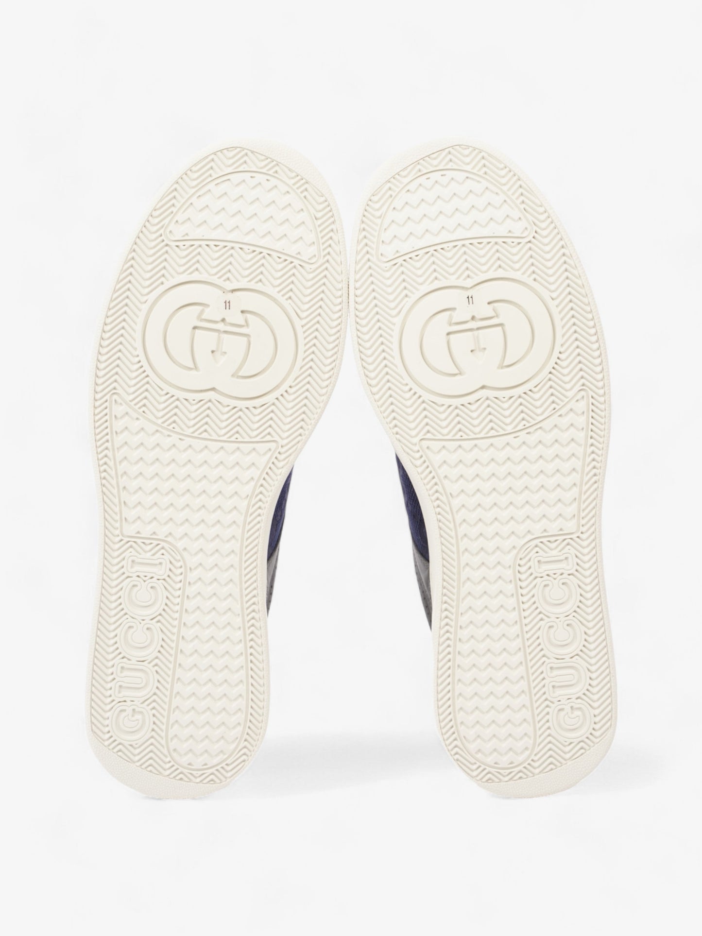 Gucci GG Trainer Navy / Grey / White Leather EU 45 UK 11