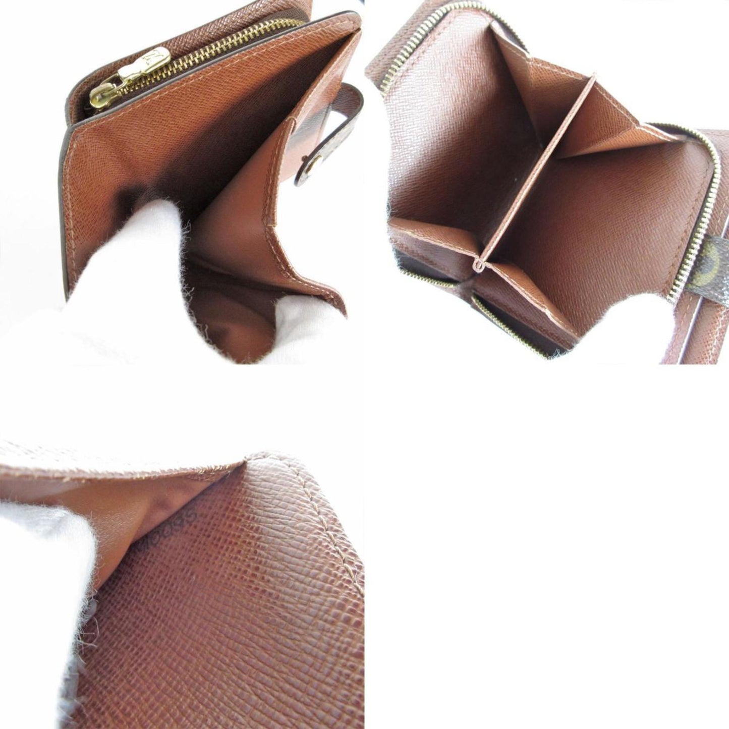 Compact Canvas Zip Wallet