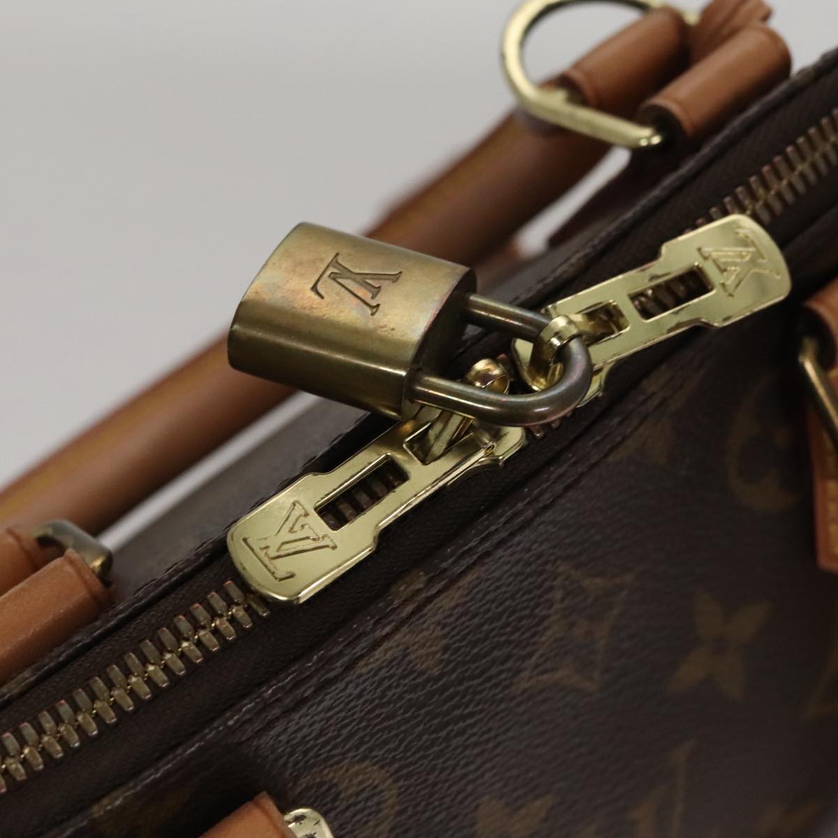 Canvas Alma Bag with Padlock and Key