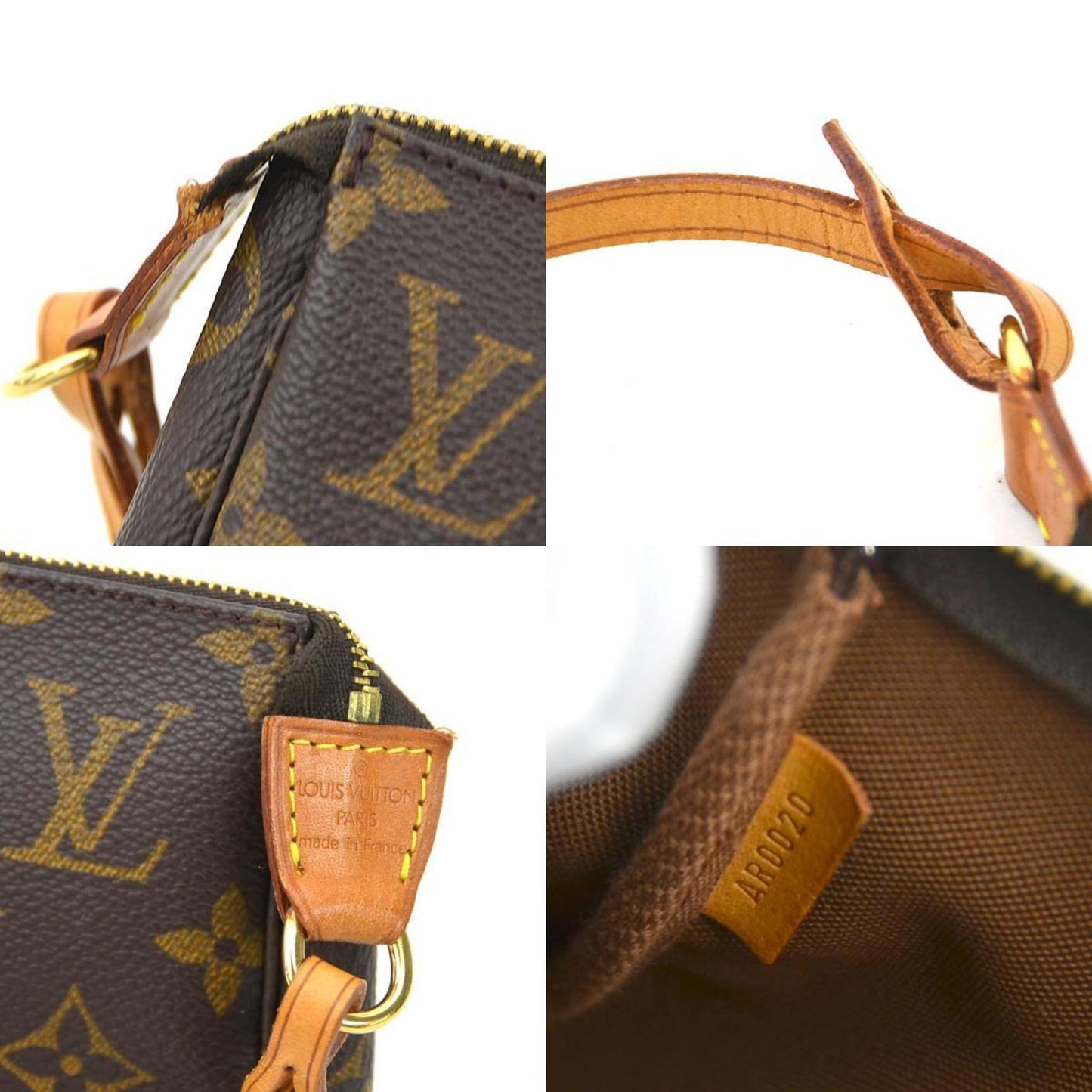 Pochette Accessoire Canvas Clutch with Slight Wear and Discoloration