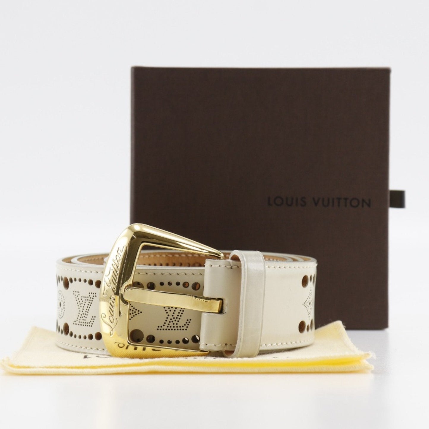 Luxury Leather Belt with Box and Dust Bag