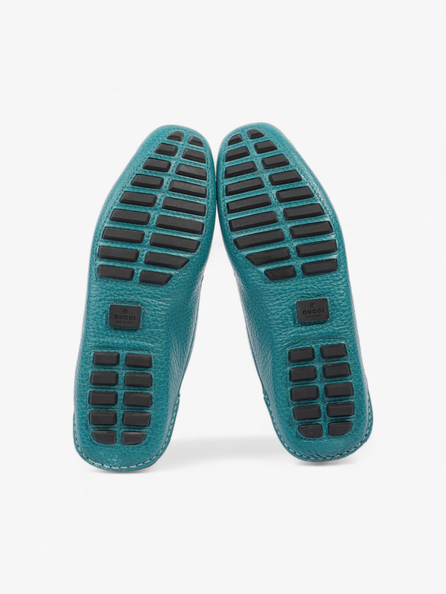 Gucci Horsebit Slip On Loafers Turquoise Blue Leather EU 39 UK 6