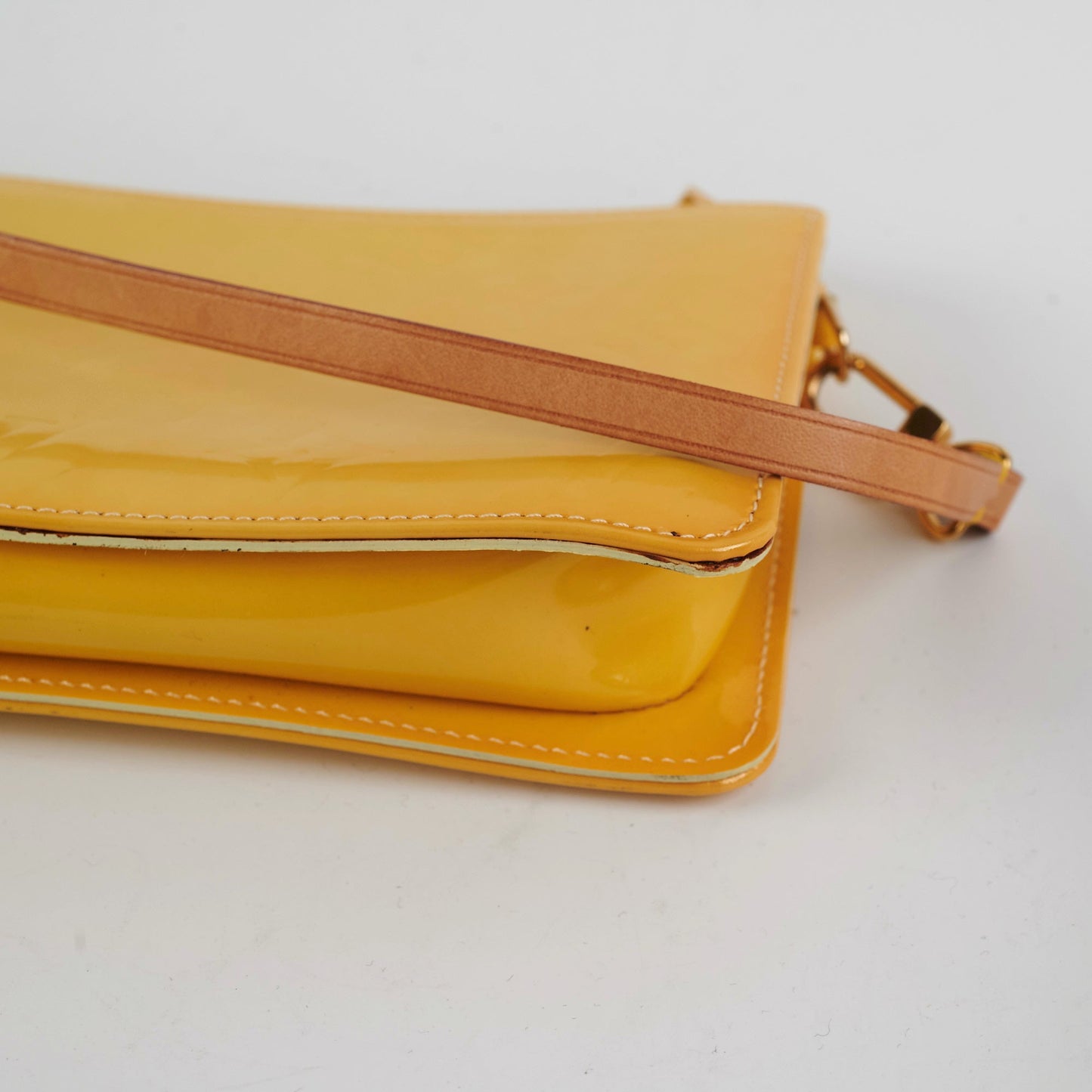 Louis Vuitton Vintage Yellow Vernis Pochette