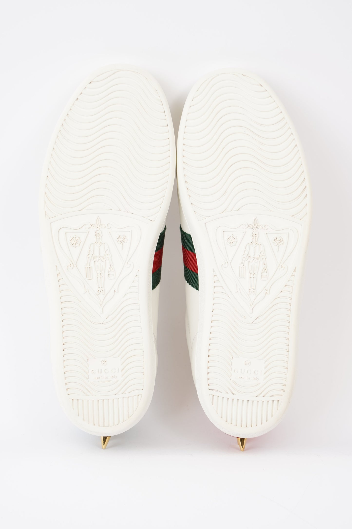 Gucci Ace Studded White / Green / Red Leather EU 39 UK 6