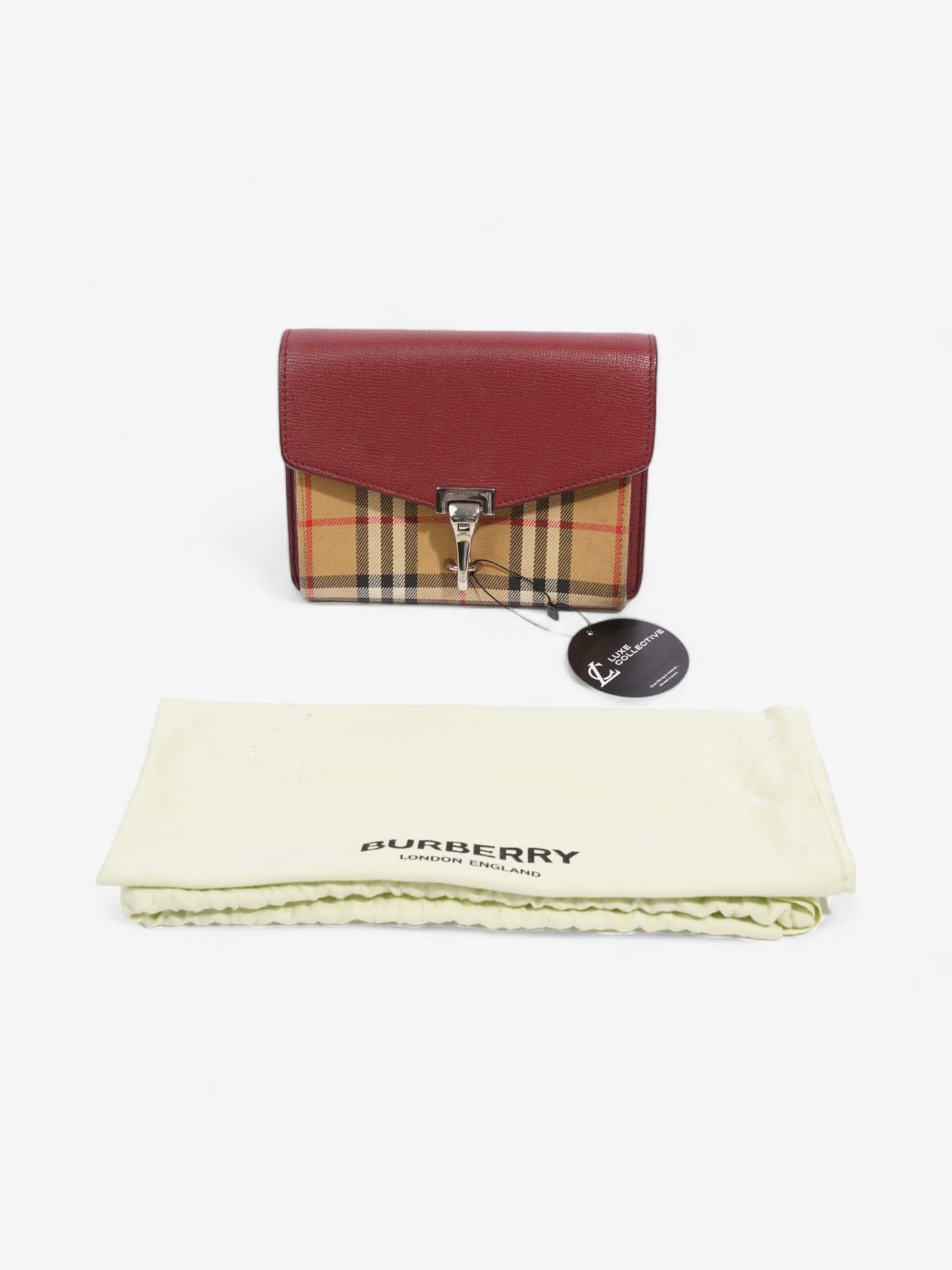 Burberry Macken Vintage Check / Burgundy Leather