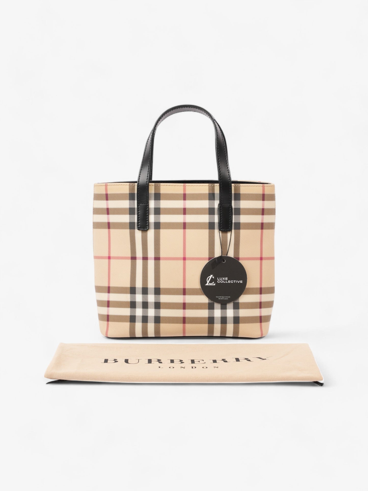 Burberry London Tote Nova Check Canvas