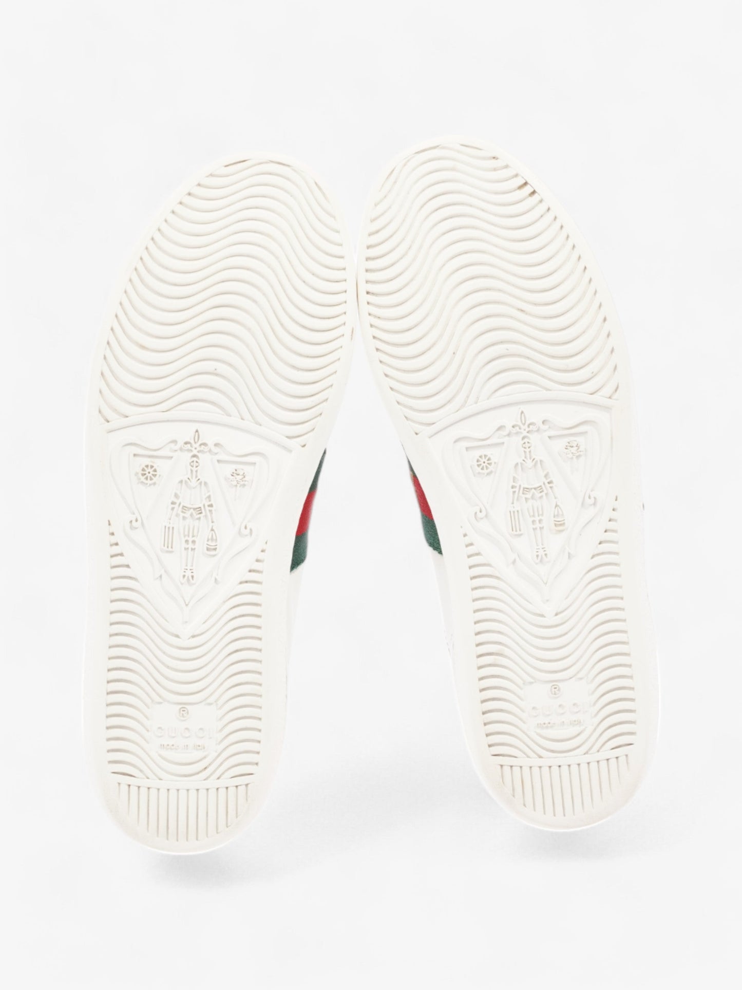 Gucci Ace Embroidered Sneakers White / Red / Green Leather EU 35.5 UK 2.5
