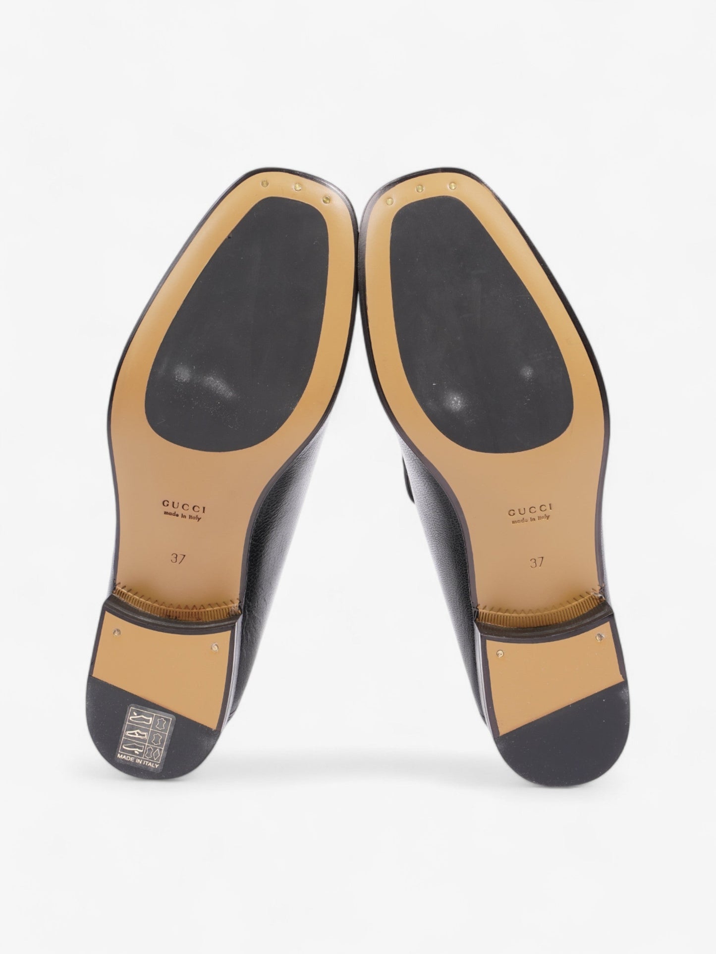Gucci Horsebit Loafers Black Leather EU 37 UK 4