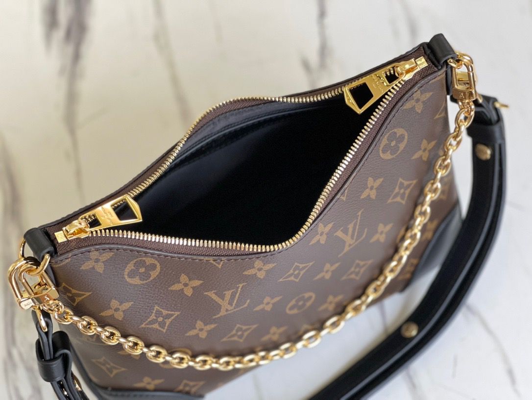 LV Boulogne Monogram Canvas Black For Women, Shoulder Bags 11.4in/29cm LV M45831