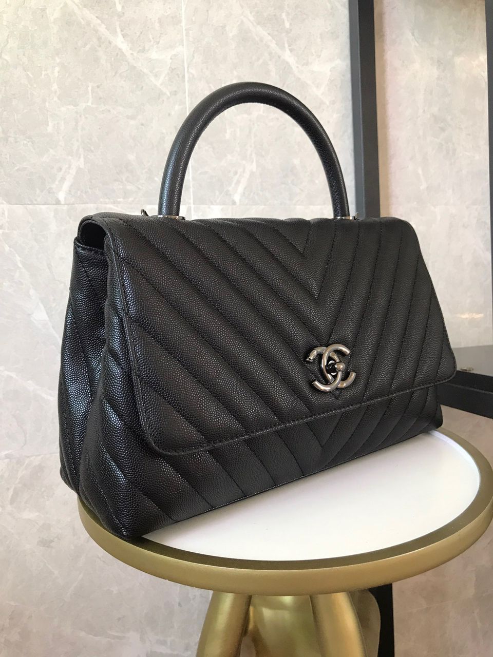 CHLMaxi GlamIap Bag Black For Women 11.4in/29cm