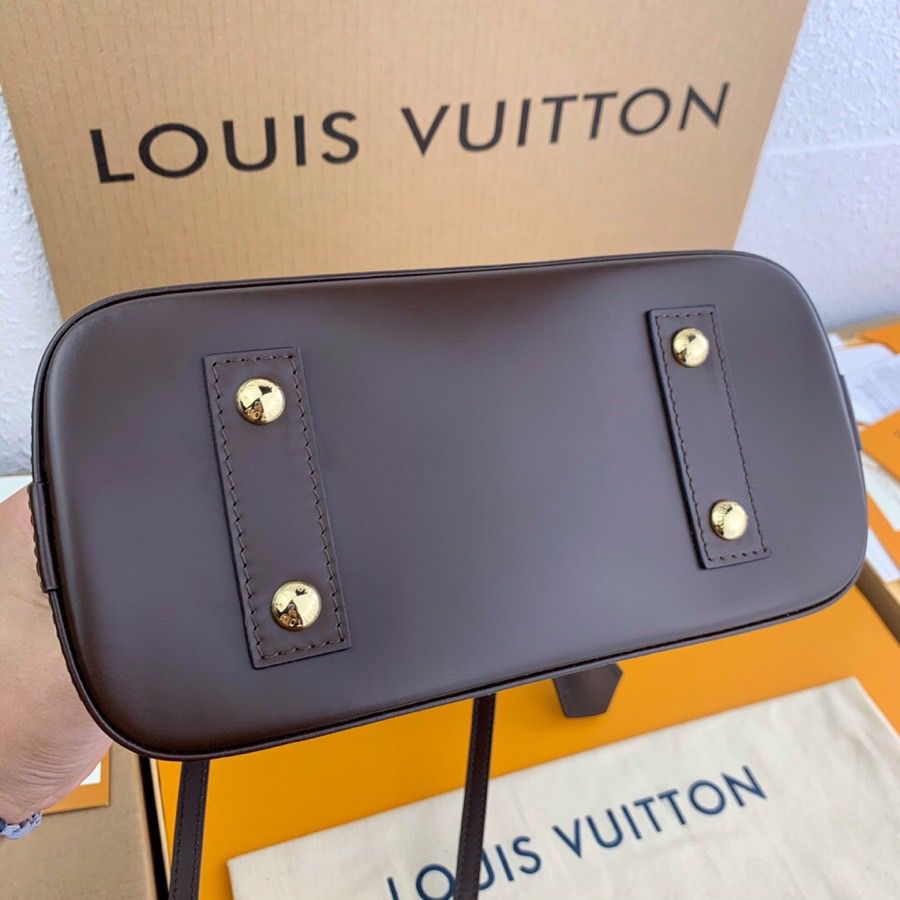 LV Alma GLAMI Damier Ebene Canvas For Women, Women’s Handbags, Shoulder And Crossbody Bags 9.3in/23.5cm LV N41221