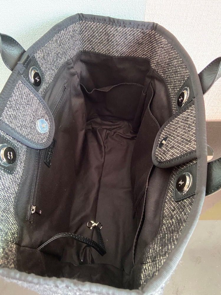 CHLLarge Shopping Tote Bag Grey For Women Handbag, Shoulder Bags 15in/38cm