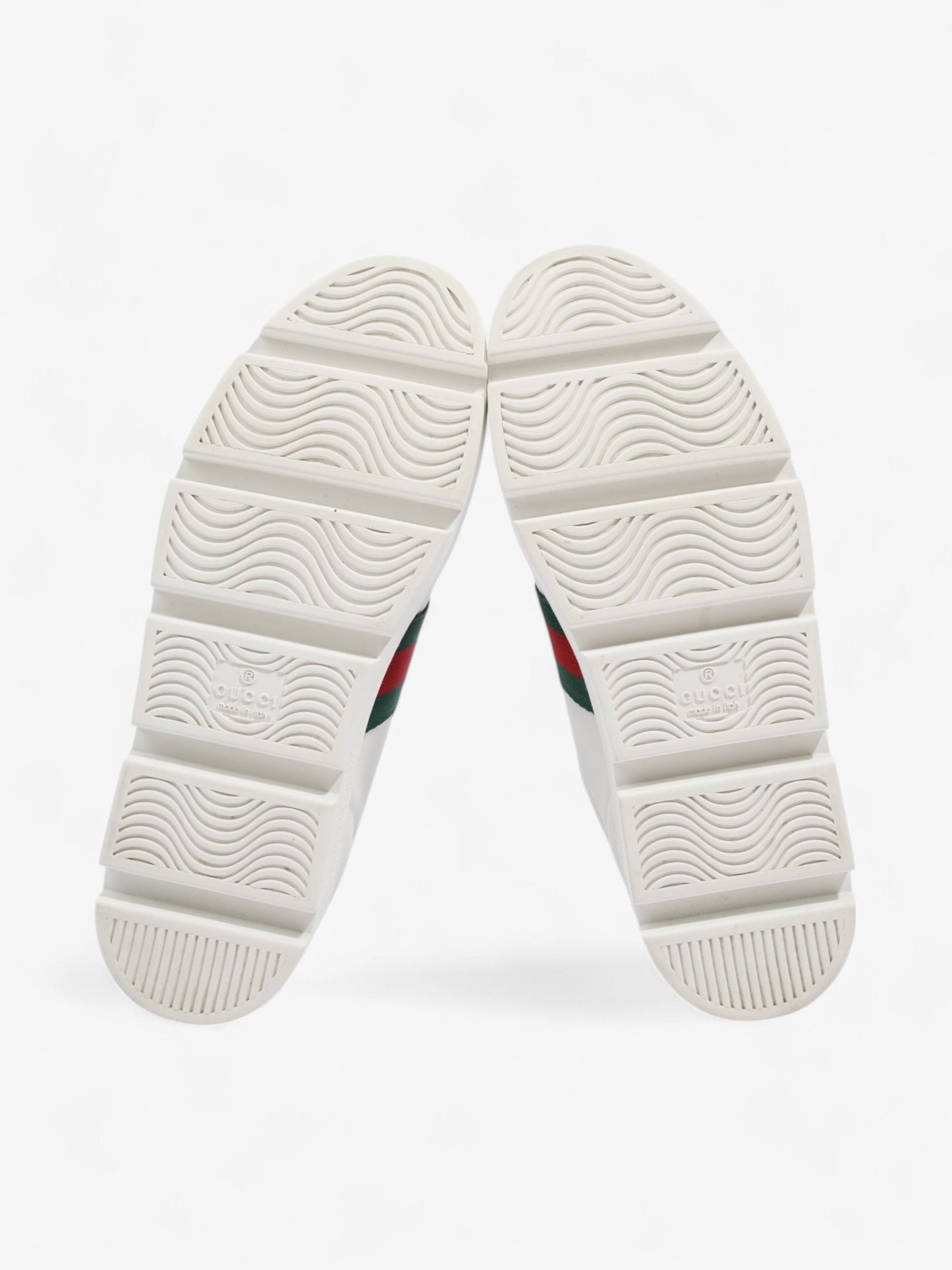 Gucci Ace Platform Sneakers White / Green / Red Leather EU 35.5 UK 2.5