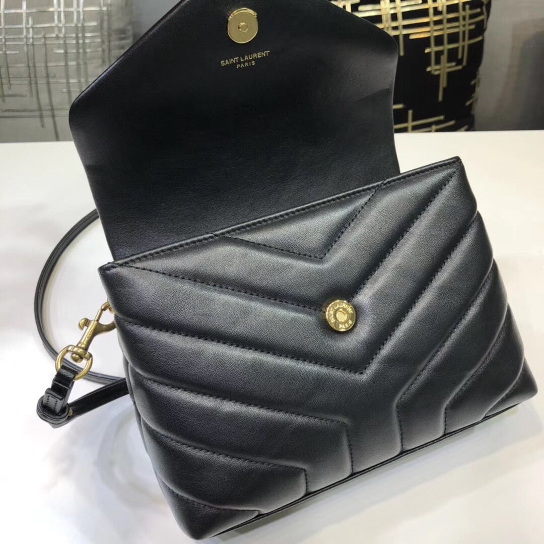 GLAMI Loulou Mini Shoulder Bag Black For Women 7in/18cm YSL