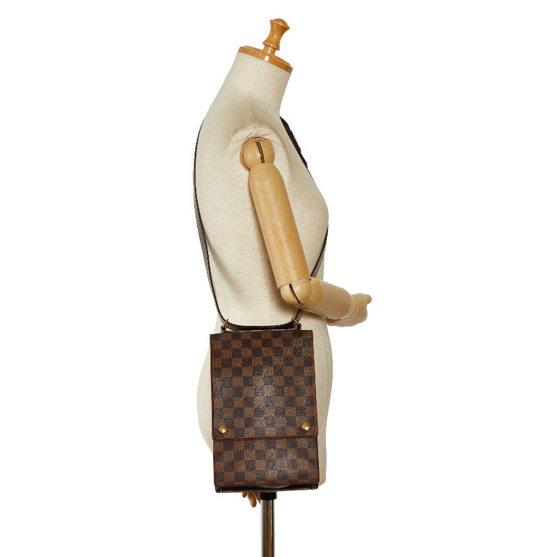 Louis Vuitton Damier Porte Blanc Shoulder Bag N45271 Brown PVC Leather Louis Vuitton