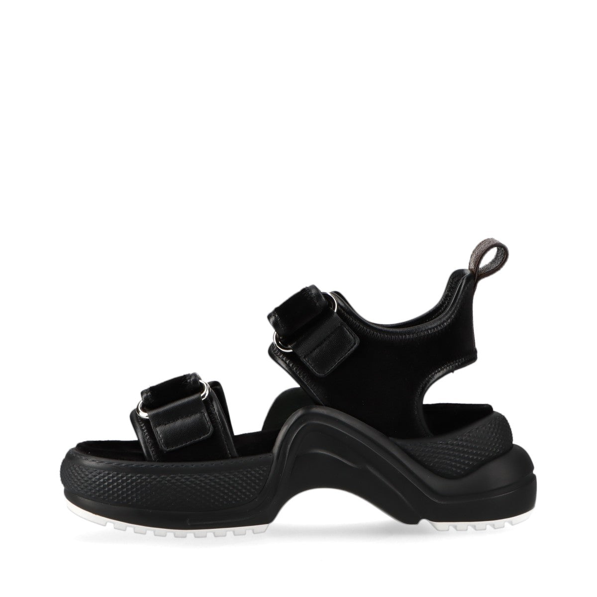 Louis Vuitton LV Lighting Line 23 Years White x Leather Sandals EU34 Black CL0233 LV Logo Berklo Strap Box Bag
