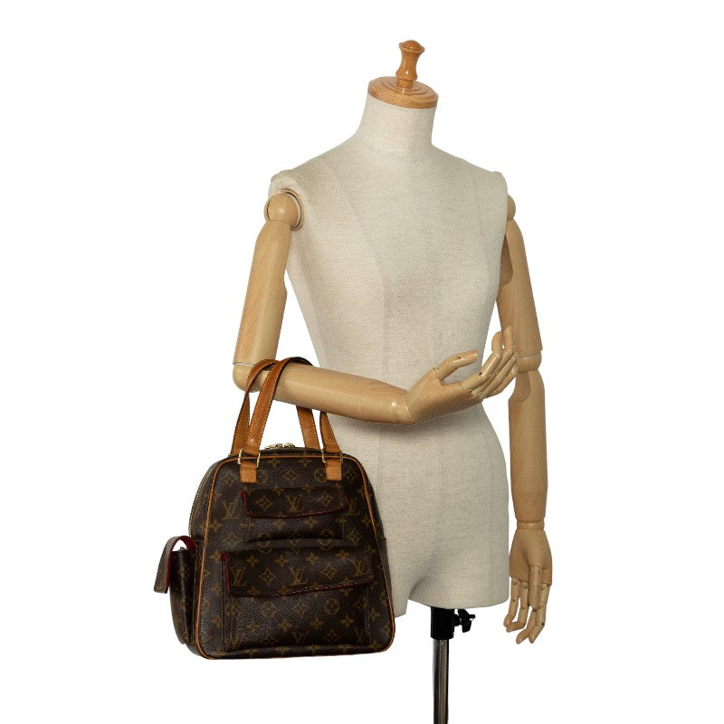 Louis Vuitton Monogram Exantry City Handbag M51161 Brown PVC Leather Louis Vuitton