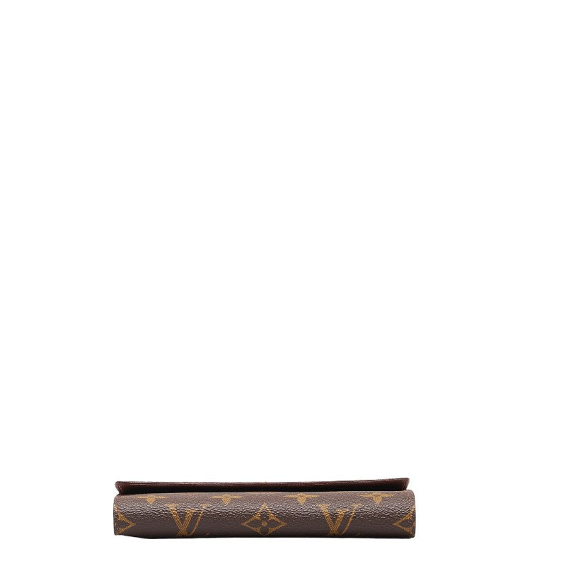 Louis Vuitton Monogram Porteraits M61202 Brown PVC Leather Louis Vuitton Long Wallet