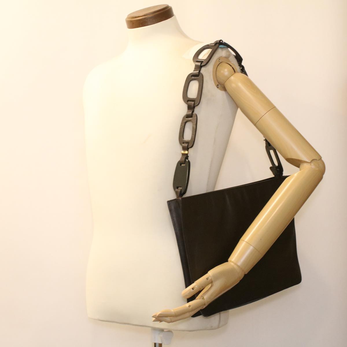 GUCCI Shoulder Bag Leather Brown 001 2122 1822 ac1903