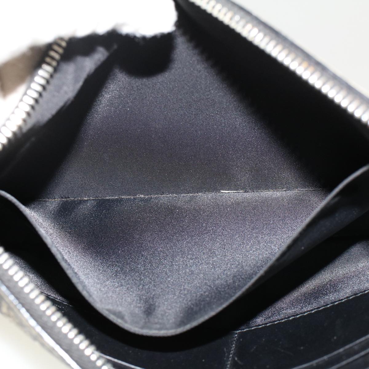 GUCCI GG Canvas Pouch PVC Leather Beige 411768 ac2055
