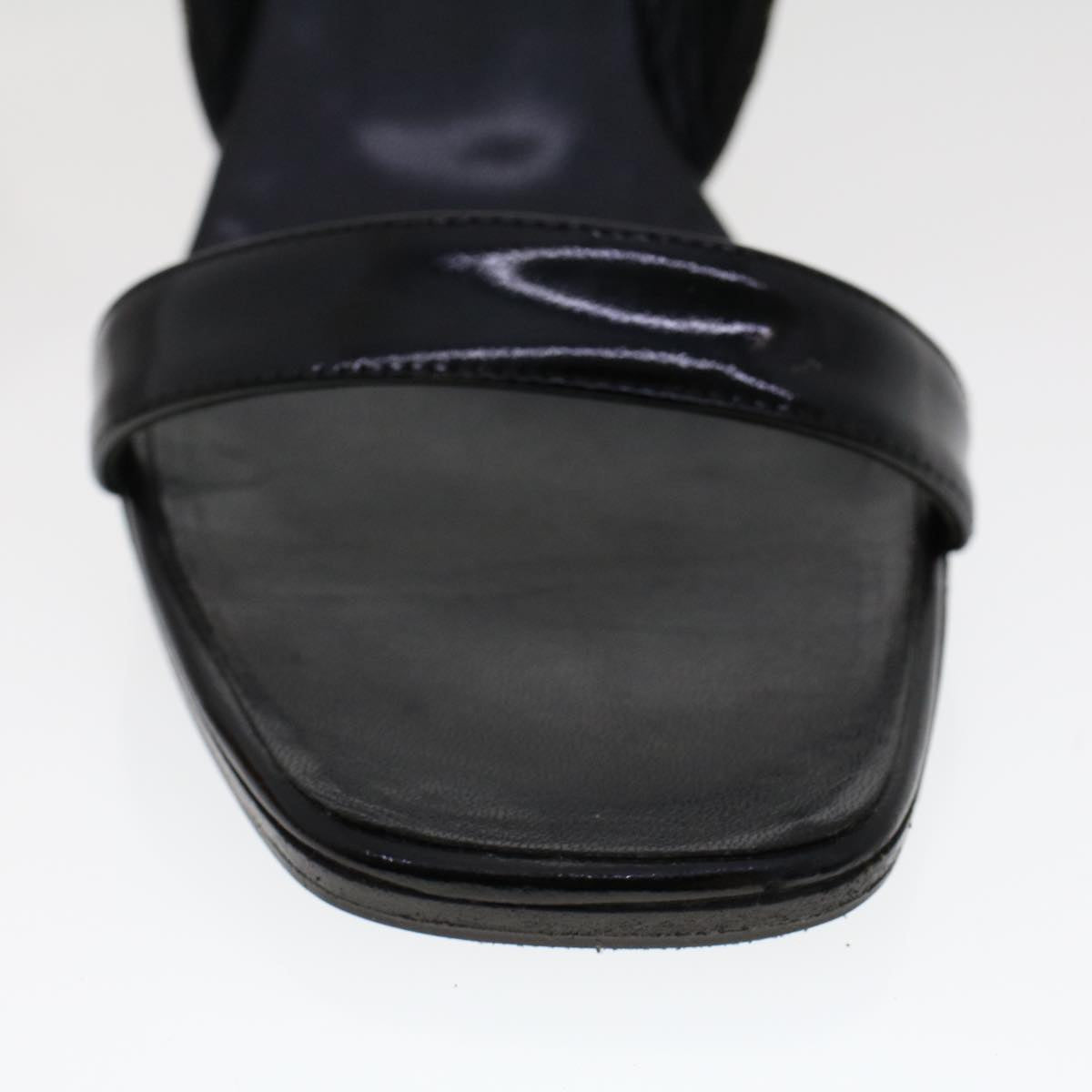 GUCCI GG Canvas High Heels 36.5 C Black ac2060