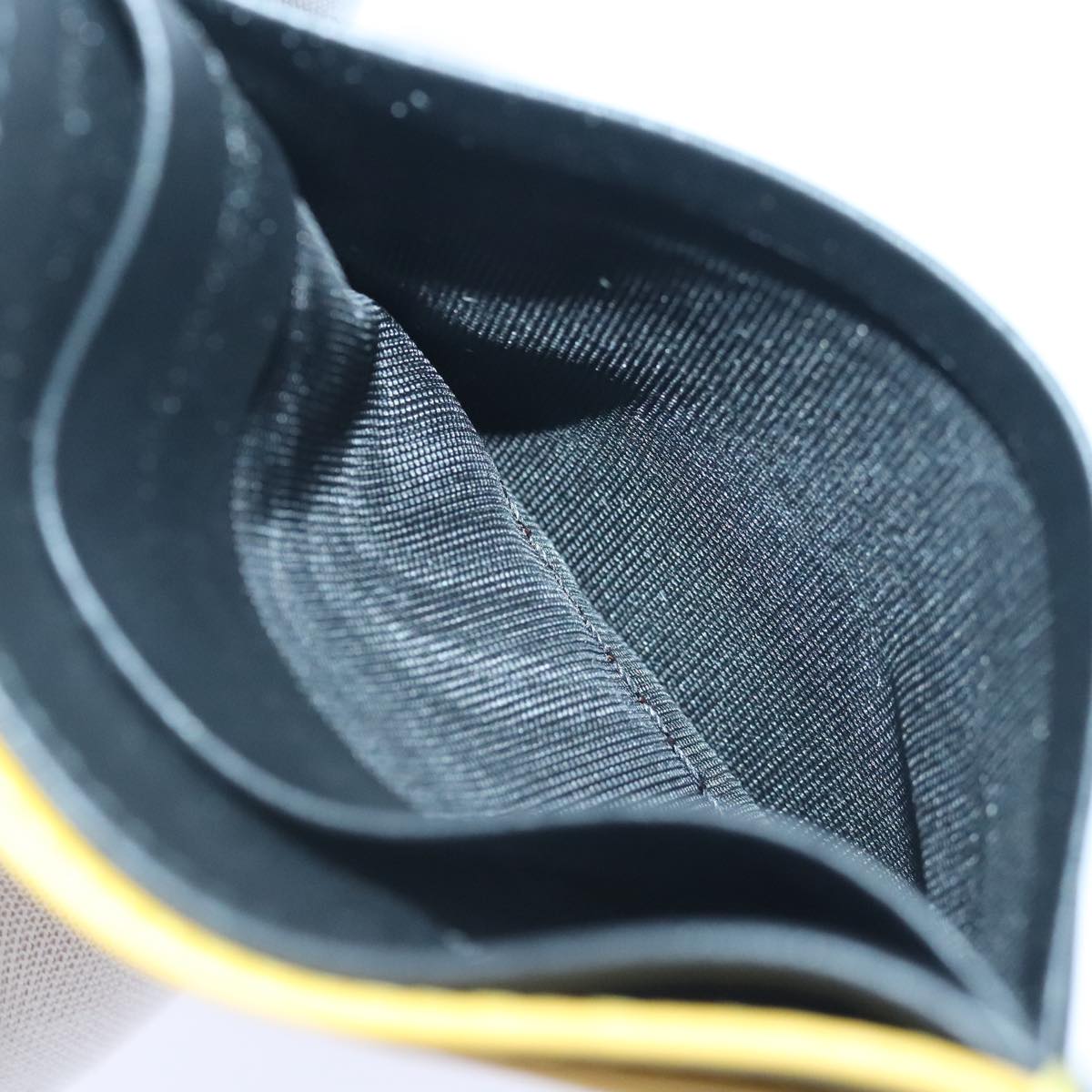 FENDI Card Case Leather Yellow ac3270