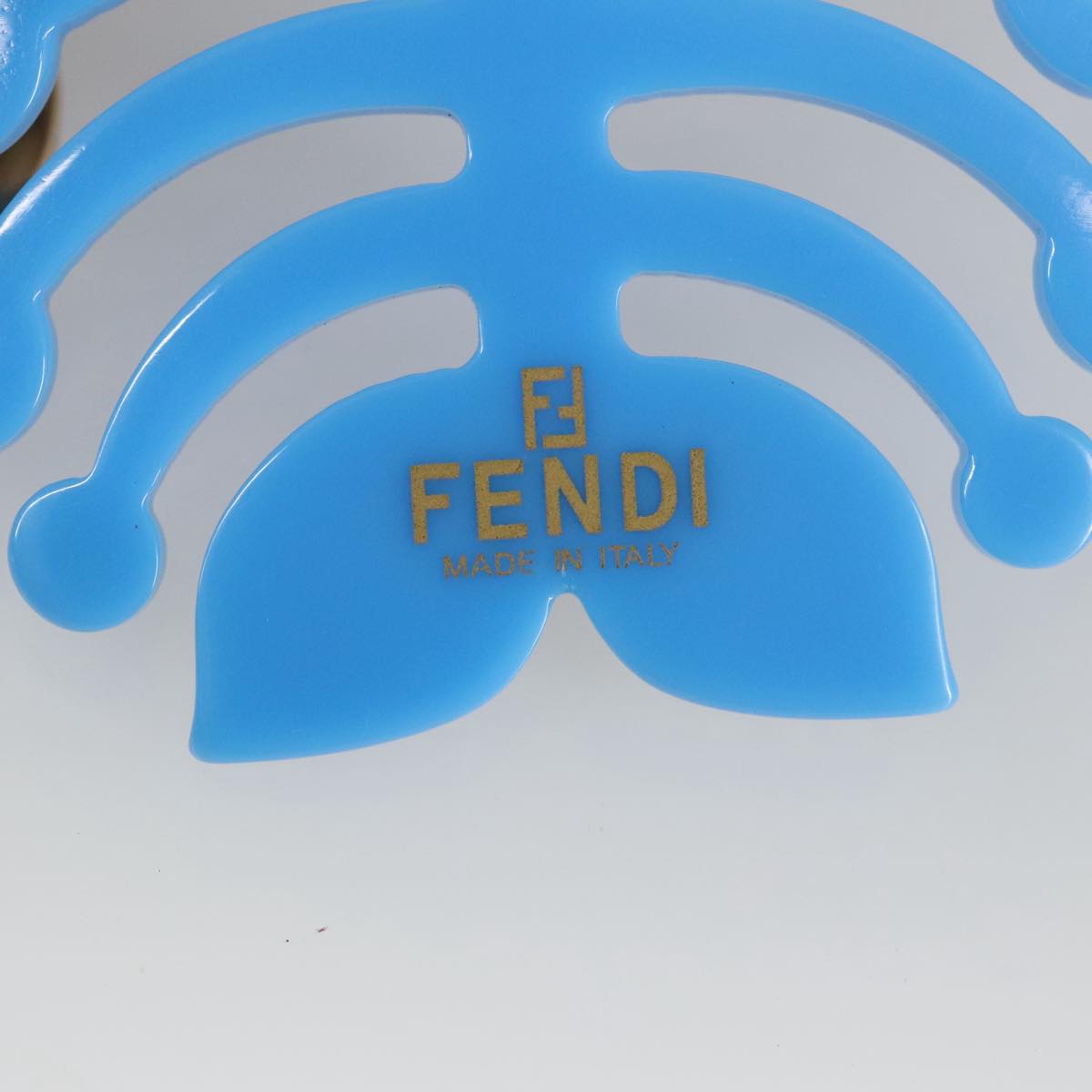 FENDI Key Holder plastic Blue ac3395