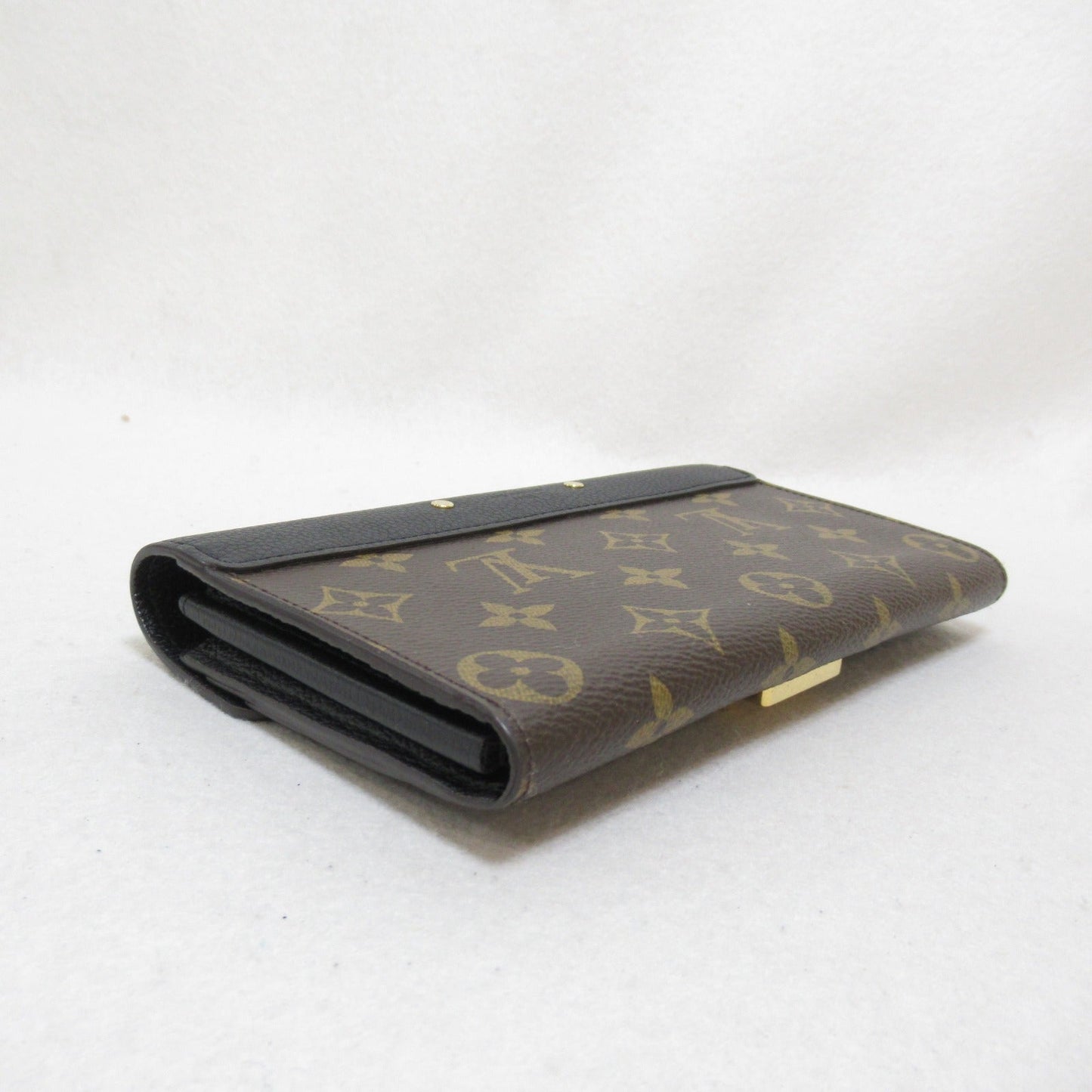 Louis Vuitton Louis Vuitton Portefolio Fable Wallet Double Foldable Wallet Wallet PVC Coated Canvas Monogram Brown M58415