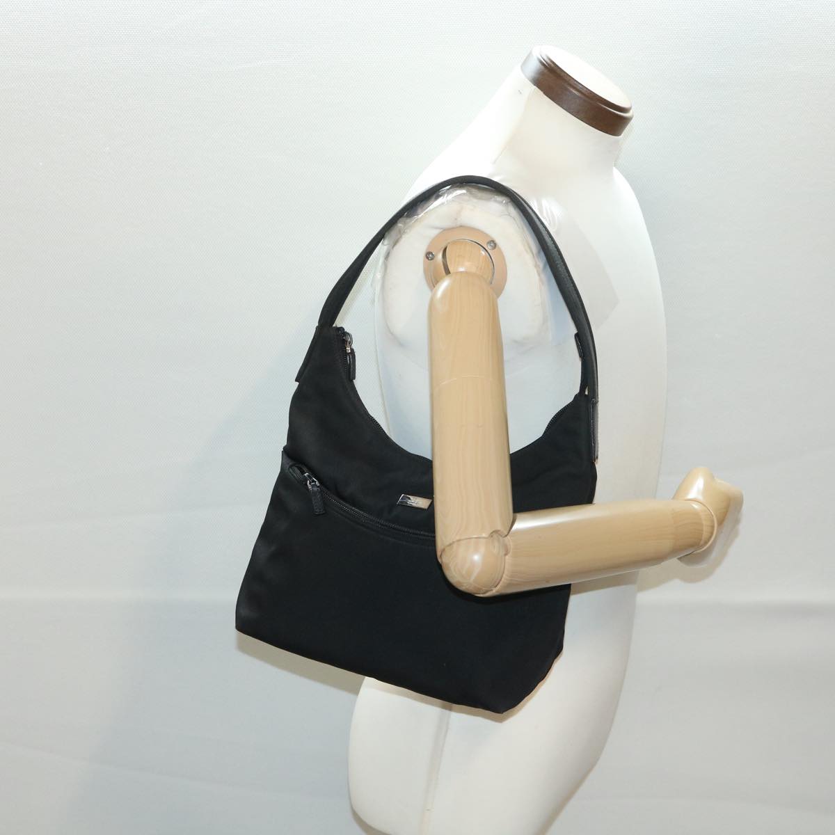 GUCCI Shoulder Bag Nylon Black 0013386 am4146