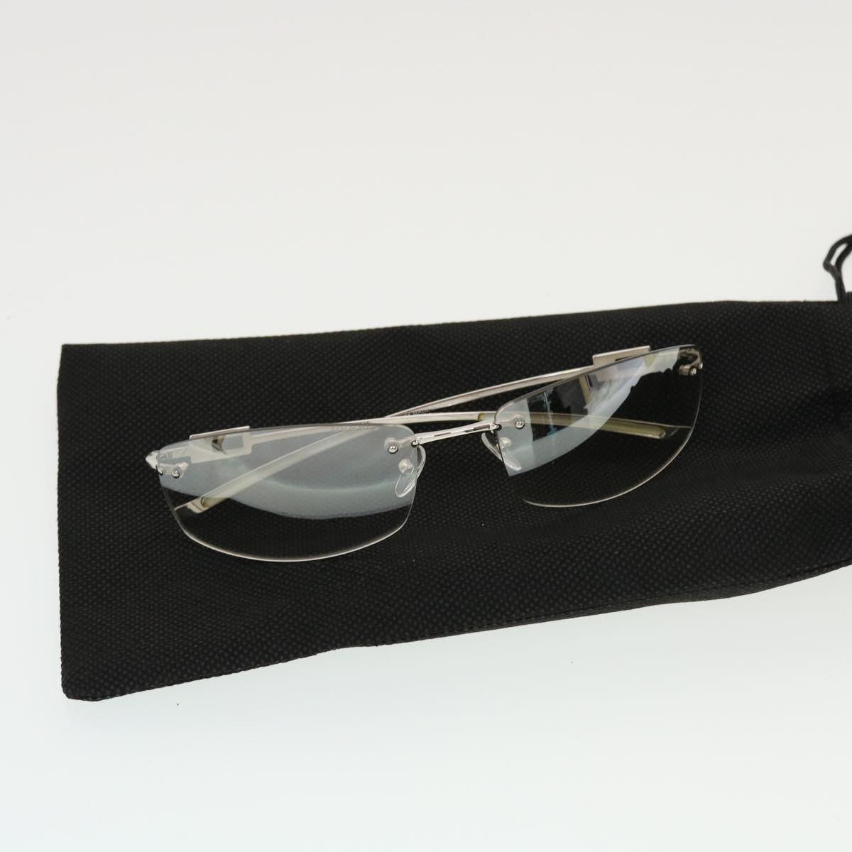 GUCCI Sunglasses Plastic Metal Silver am4458