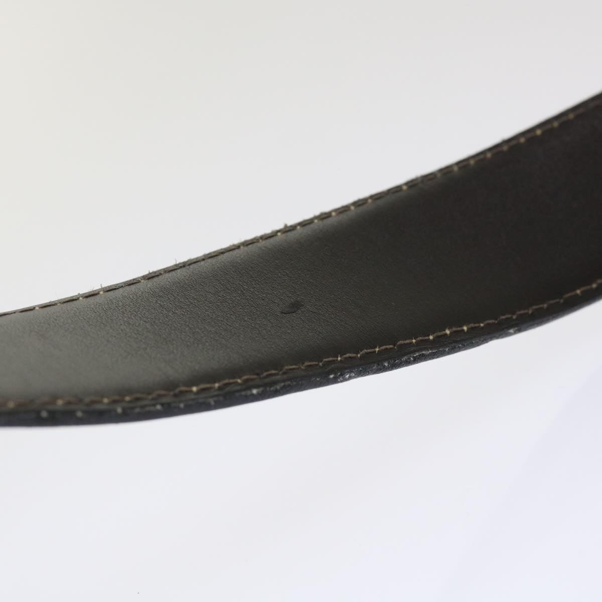 GUCCI Belt Leather 33.5"" White am4713