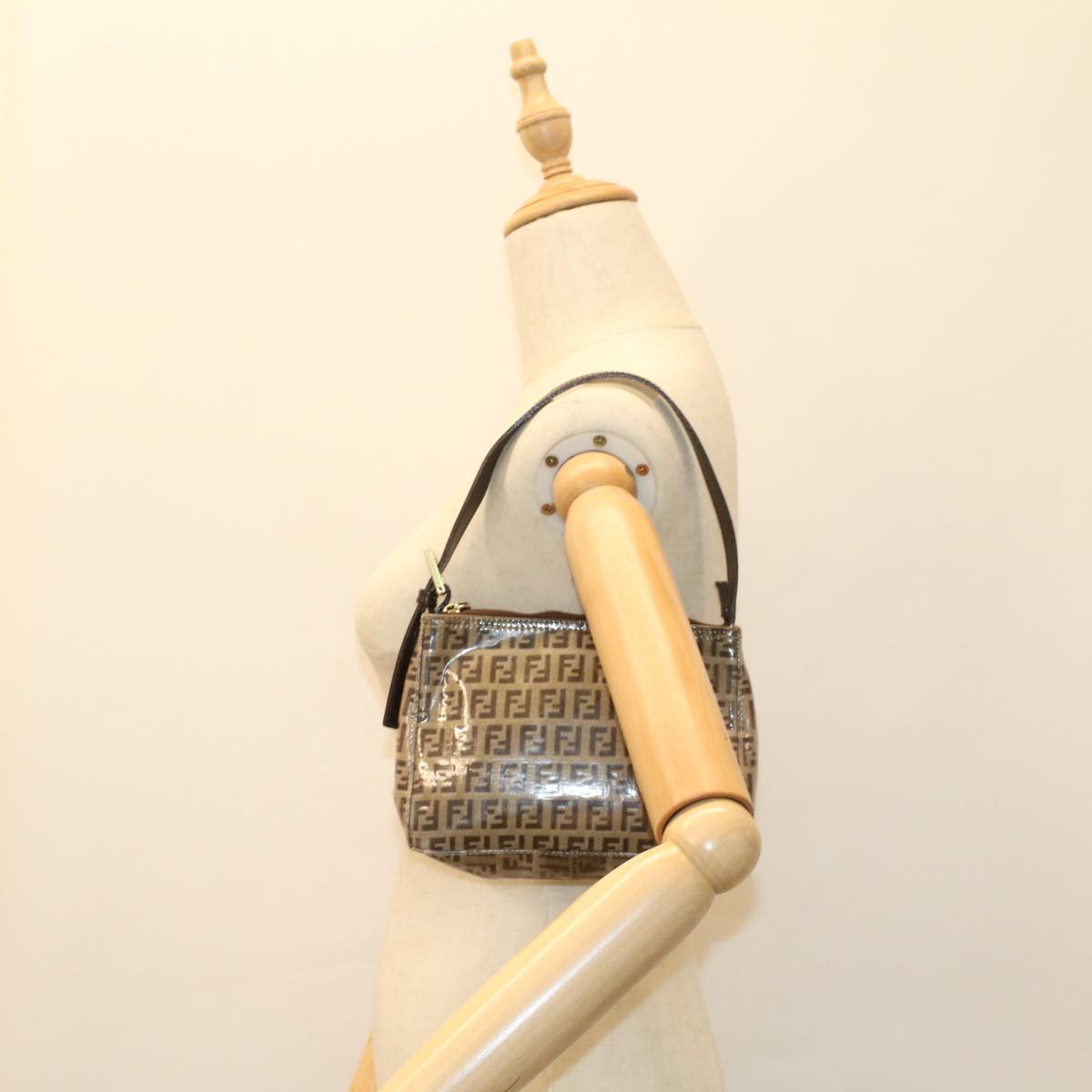 FENDI Zucchino Canvas Hand Bag Beige am4889