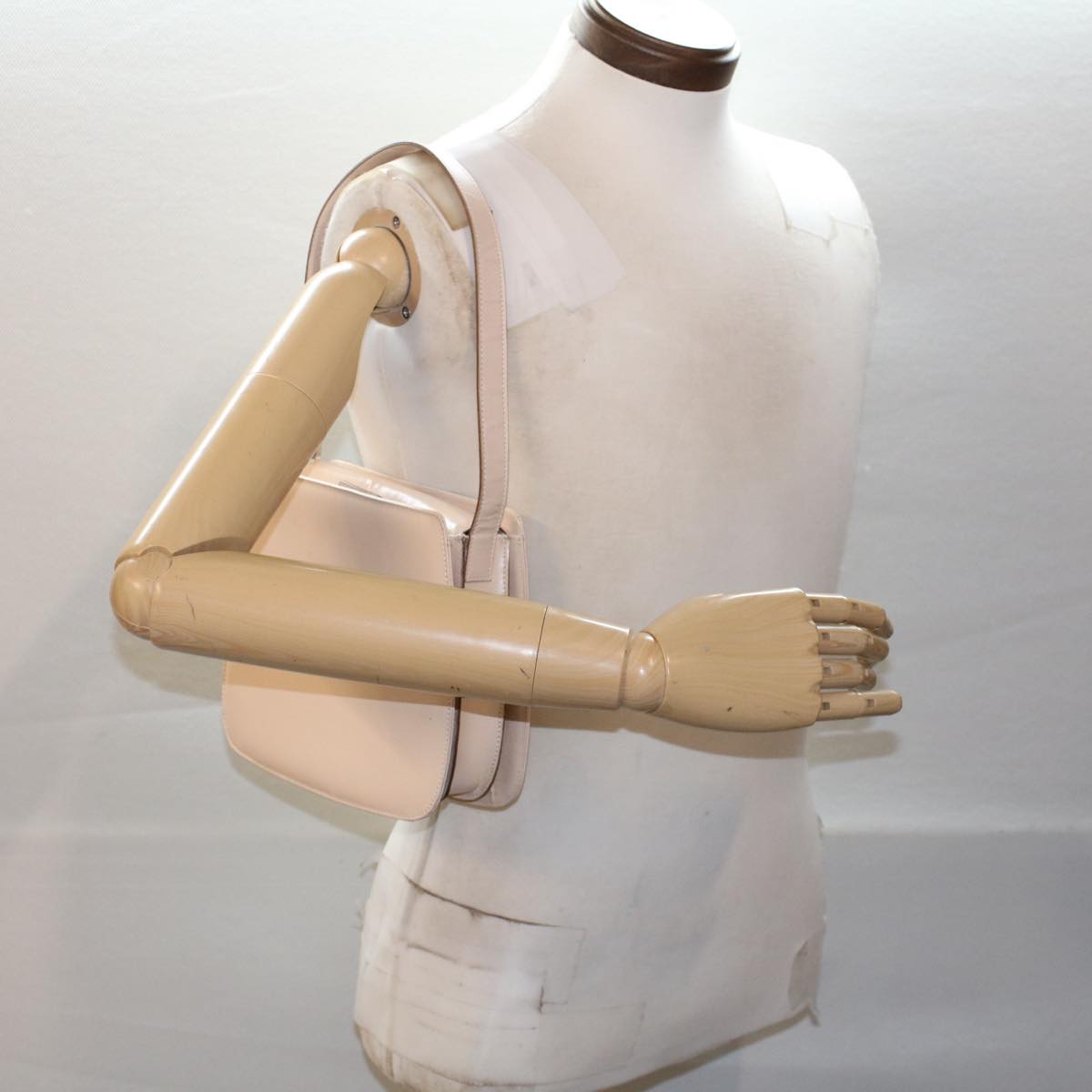 GUCCI Shoulder Bag Leather Beige ar10049B