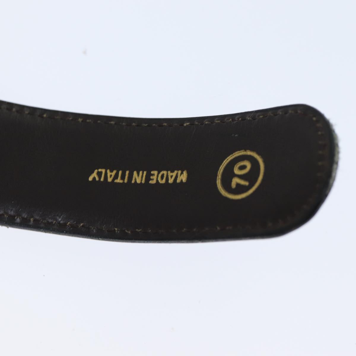 GUCCI Belt Leather 32.3"" Black ar11920B