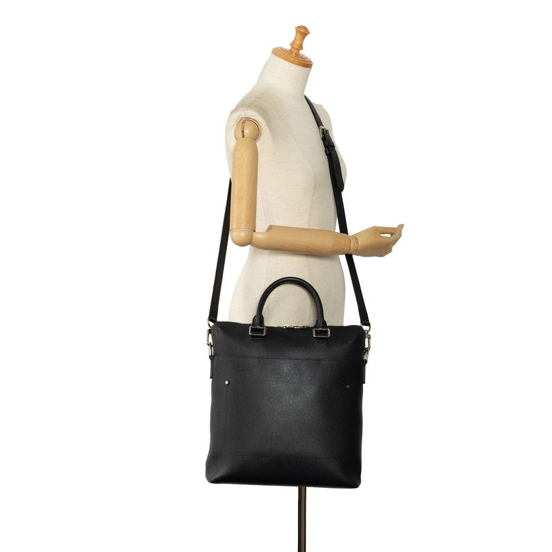 Louis Vuitton 2WAY M30211 Black Leather Men Louis Vuitton 2WAY M30211 Wars Black Leather Men Louis Vuitton