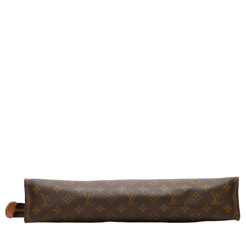 Louis Vuitton Monogram Sax Triangle Handbag M51360 Brown PVC Leather Louis Vuitton
