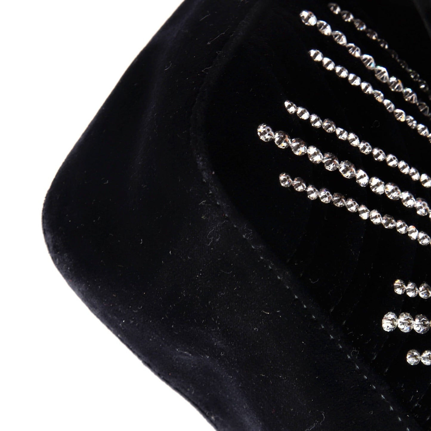GG Marmont Flap Bag Crystal Embellished Matelasse Velvet Medium
