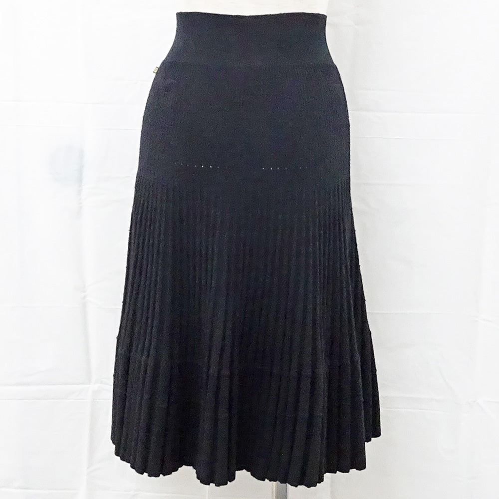 Louis Vuitton S RW172W Black Wool Italian Clothes Women's