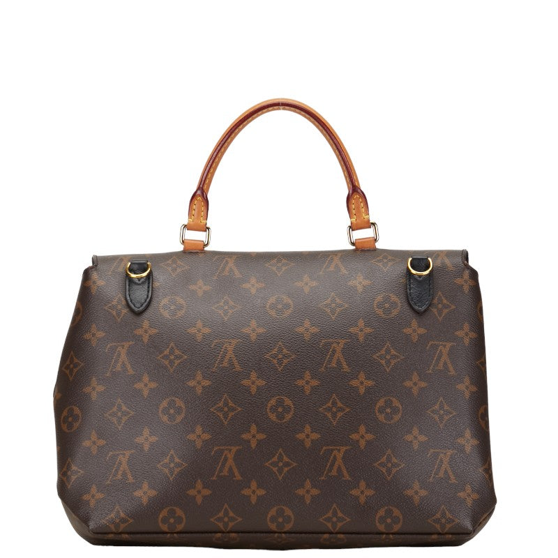 Louis Vuitton Monogram Marinian Handbag 2WAY M44259 Brown Noir PVC Leather Louis Vuitton