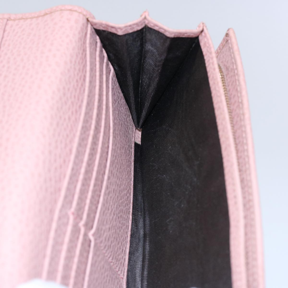 GUCCI Long Wallet Leather Pink 354498 bs10632
