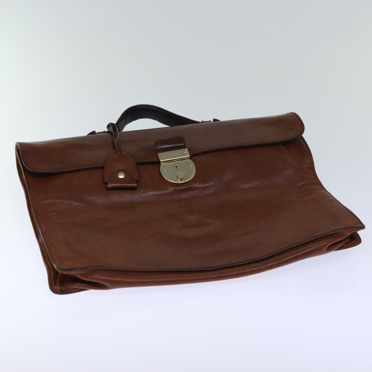 GUCCI Hand Bag Leather Brown 271569 bs13729