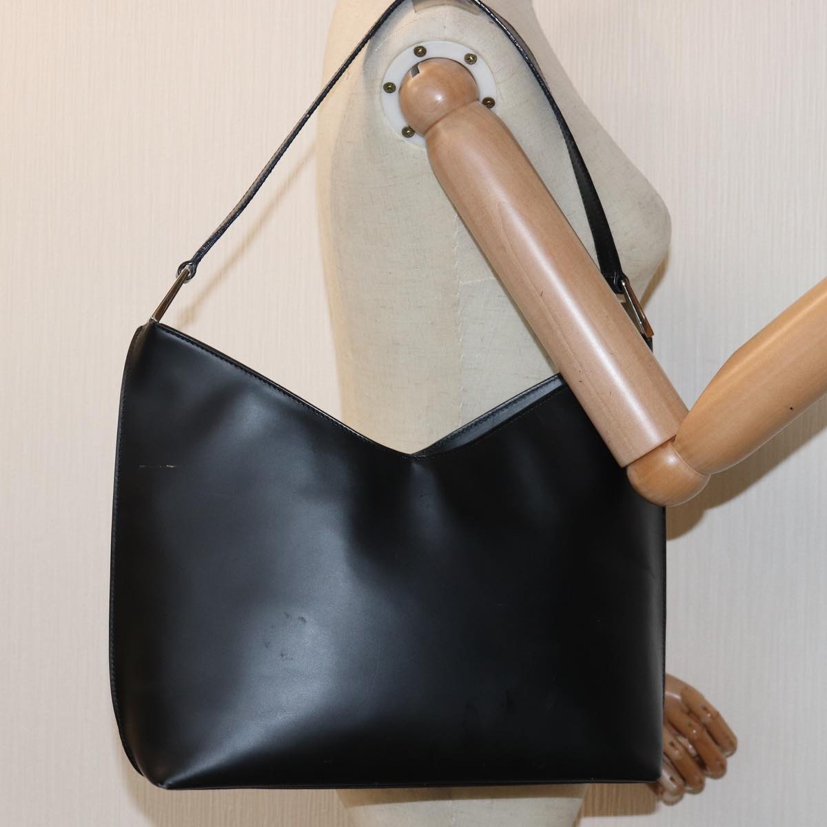 GUCCI Shoulder Bag Leather Black 001 3017 bs14440