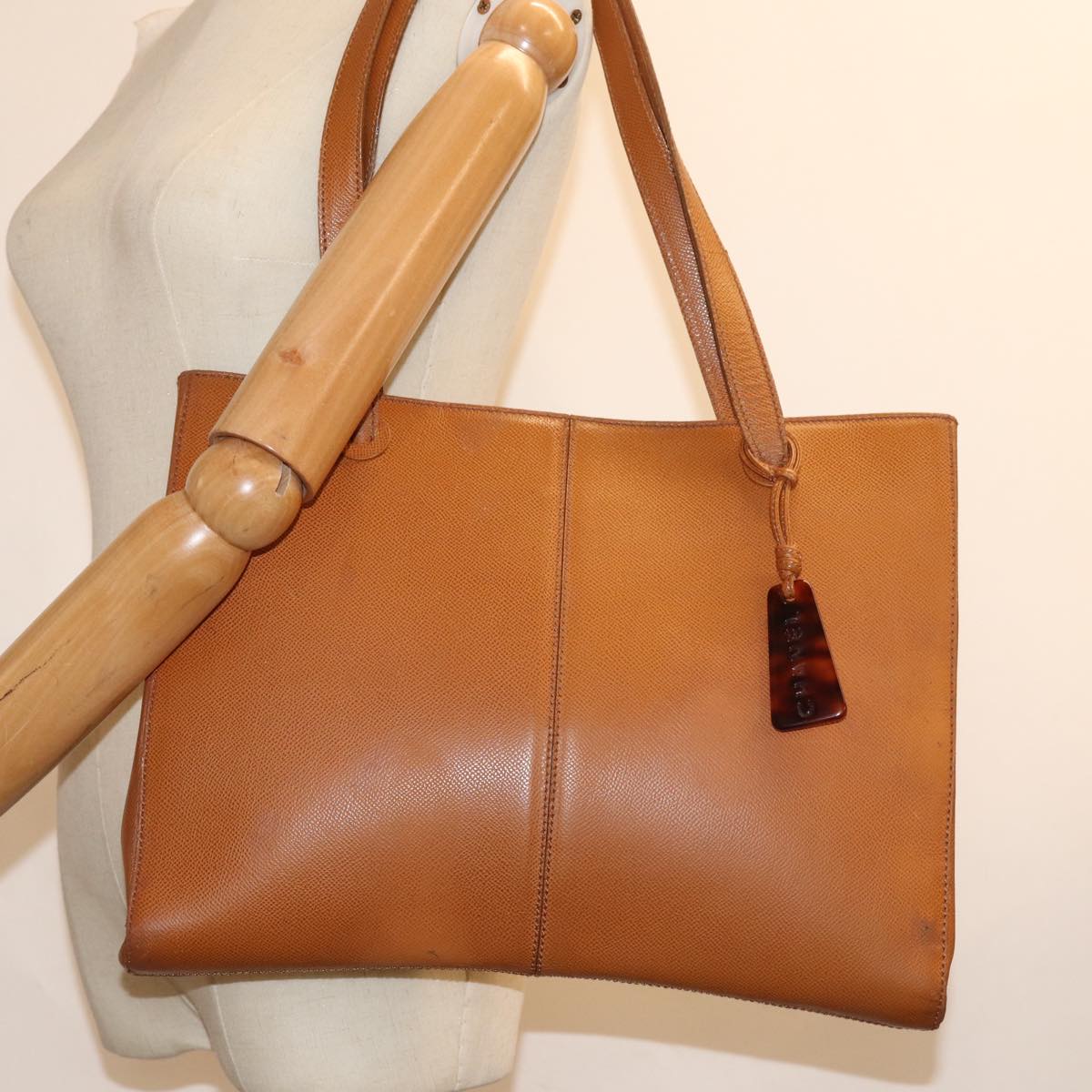 CHANEL Tote Bag Leather Brown CC bs14915