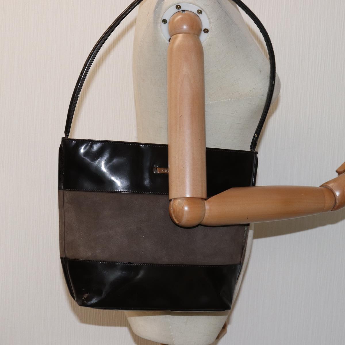 GUCCI Shoulder Bag Suede Brown 000 1448 0555 bs15233