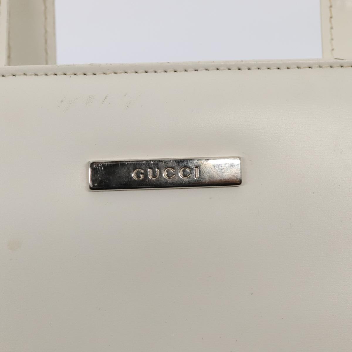 GUCCI Shoulder Bag Vinyl Clear White Silver 001 2058 1772 5 bs17041