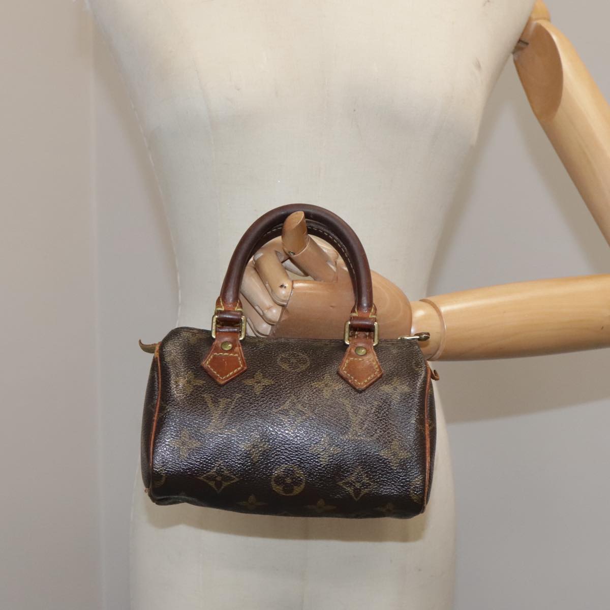 LOUIS VUITTON Monogram Mini Speedy Hand Bag M41534 LV bs20601