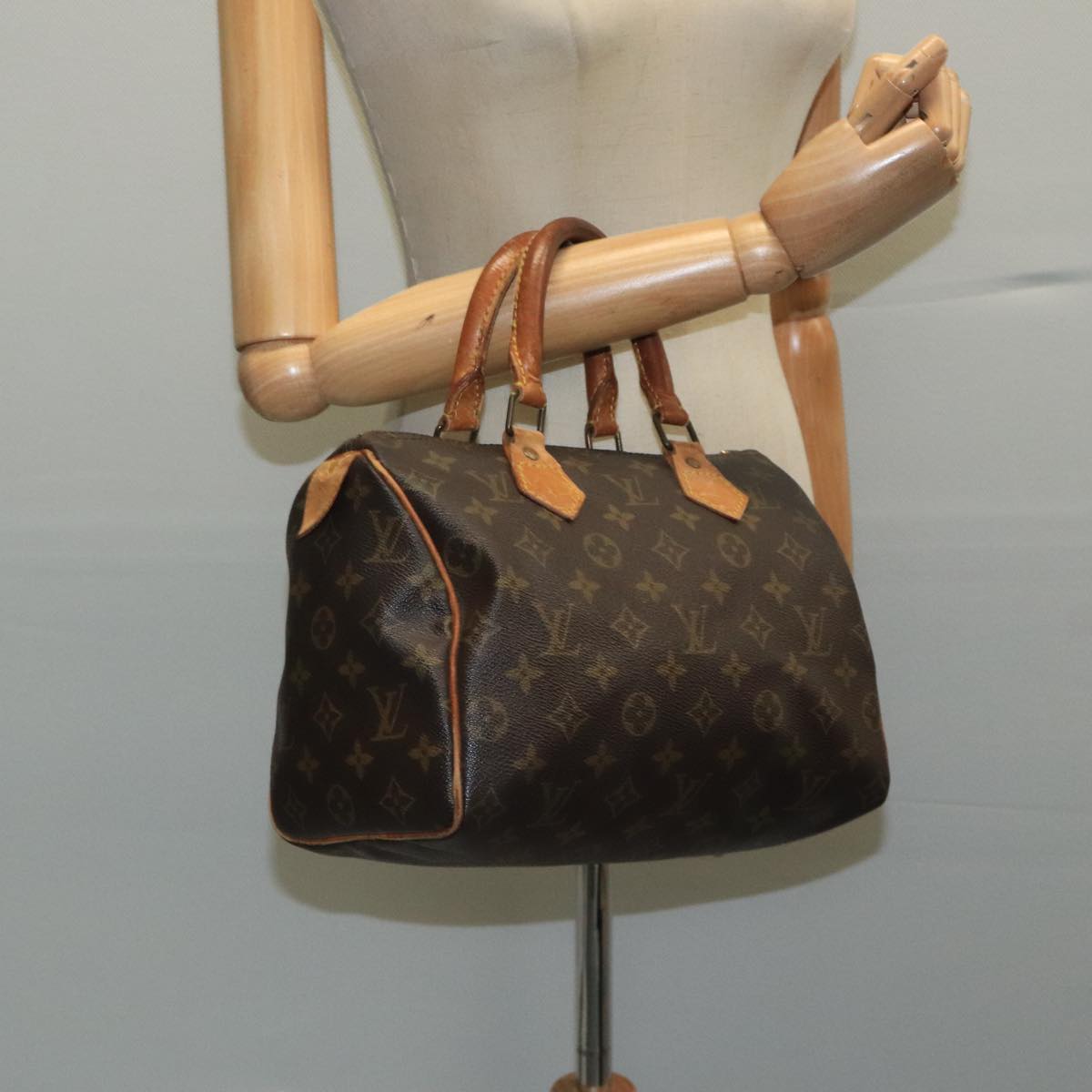 LOUIS VUITTON Monogram Speedy 25 Hand Bag M41528 LV bs20622