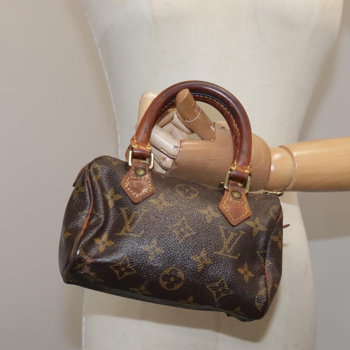 LOUIS VUITTON Monogram Mini Speedy Hand Bag M41534 LV bs20880