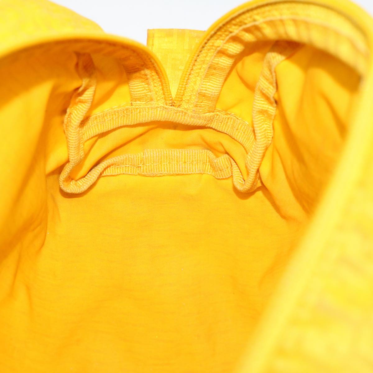 FENDI Zucchino Canvas Pouch Yellow bs4618